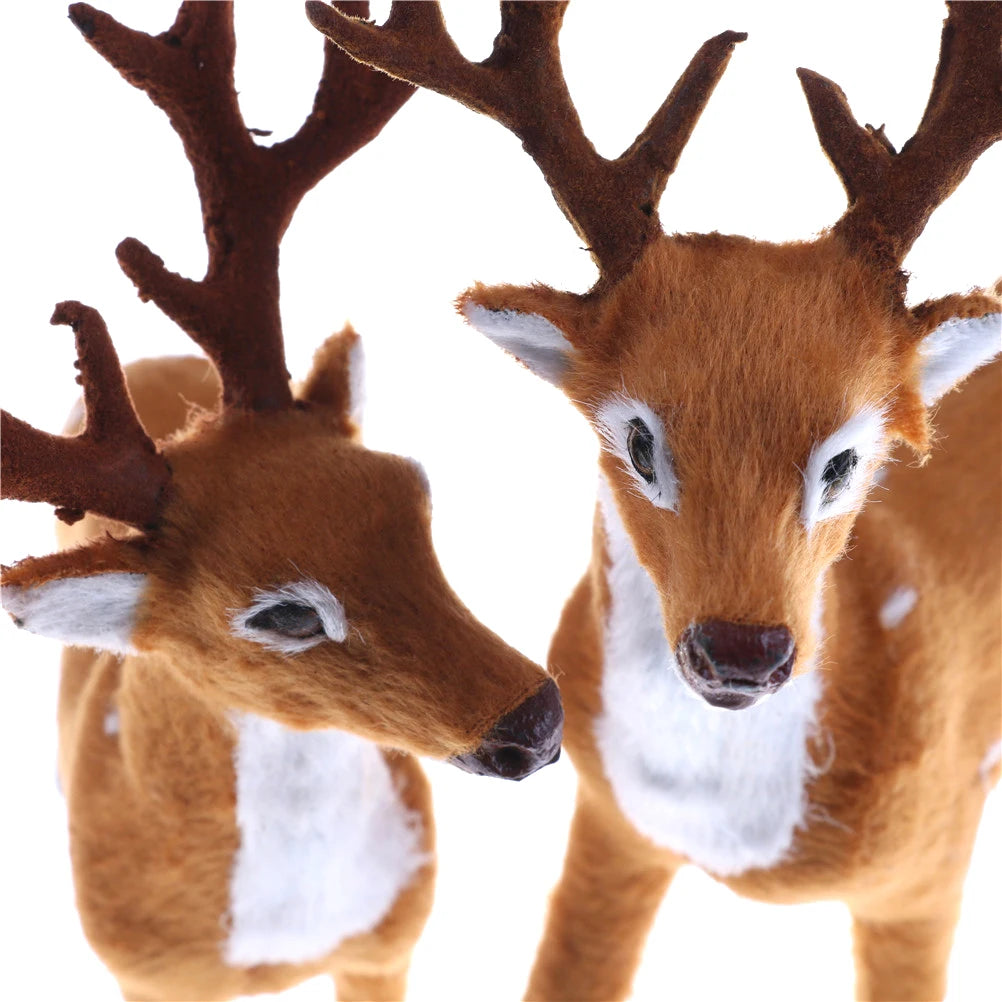 Christmas Plush Reindeer – Realistic Holiday Elk Toy Decoration