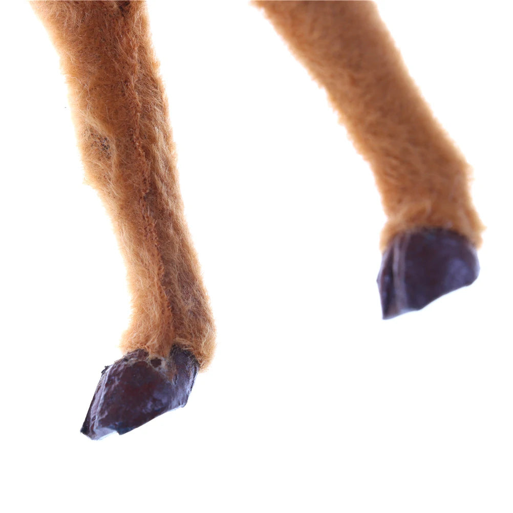 Christmas Plush Reindeer – Realistic Holiday Elk Toy Decoration