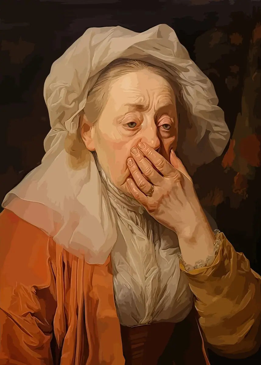 Funny Bathroom Canvas – Mona Lisa with Toilet Roll