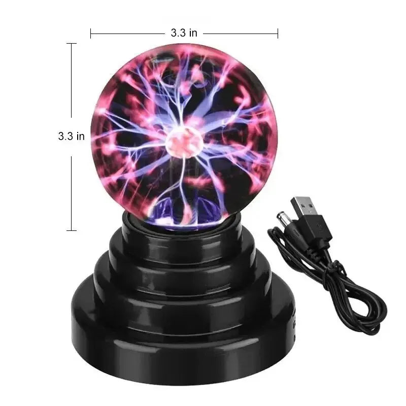 Magic Plasma Ball Lamp – Touch-Activated LED Night Light