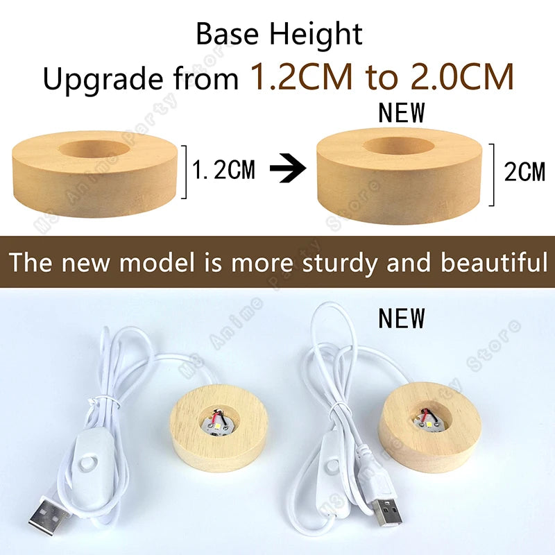 3D Crystal Galaxy Night Light