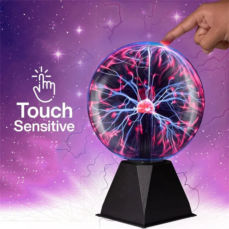 Magic Plasma Ball Lamp – Touch-Activated LED Night Light