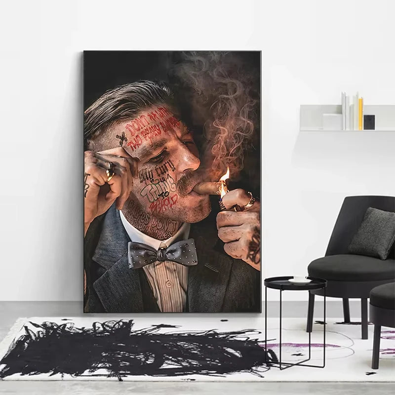 Mafia Legends Portrait Canvas – Vintage Gangster Wall Art