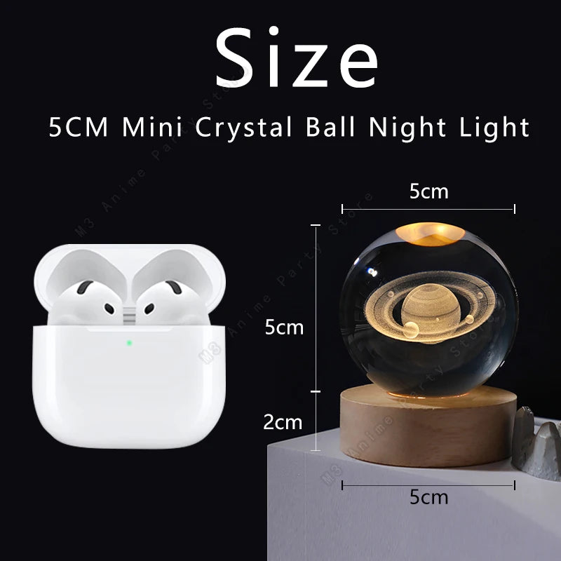 3D Crystal Galaxy Night Light