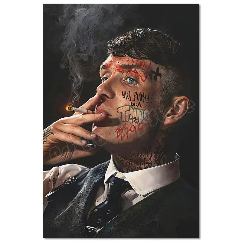 Mafia Legends Portrait Canvas – Vintage Gangster Wall Art